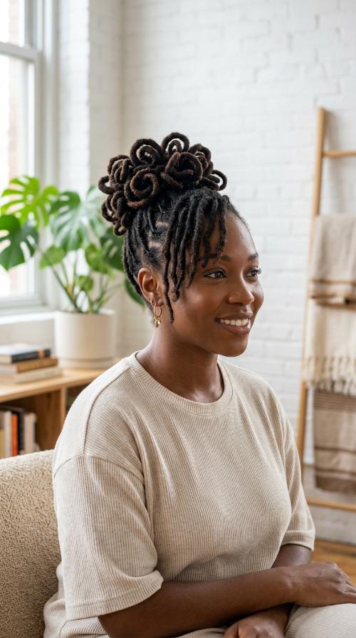The Loc Petal Bun