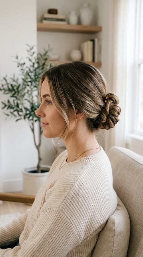 The Looped Low Bun