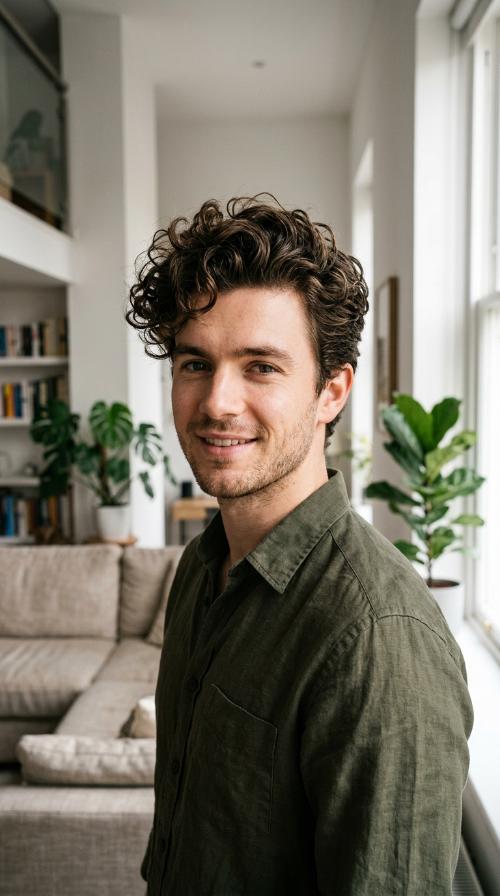 The Messy Curly Quiff