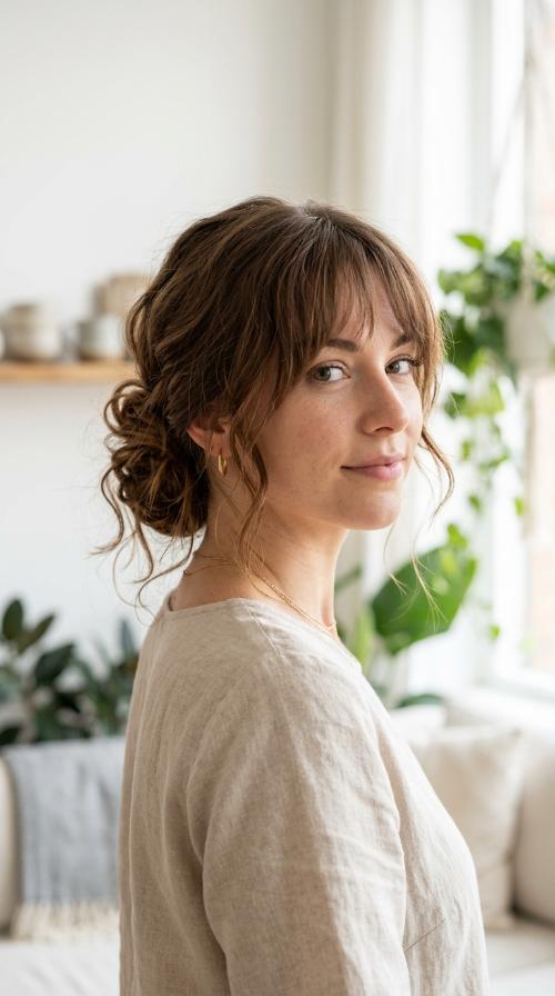 The Messy Low Bun