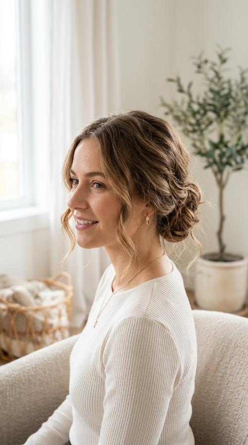 The Messy Low Bun