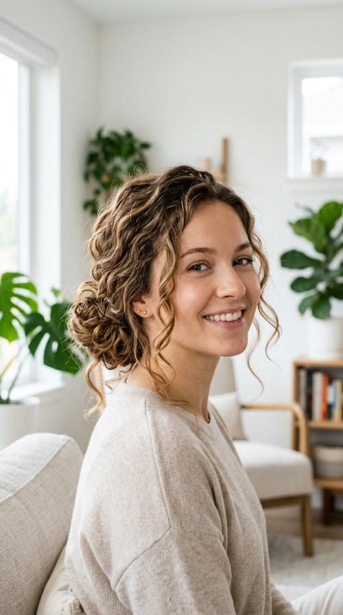 The Messy Low Bun