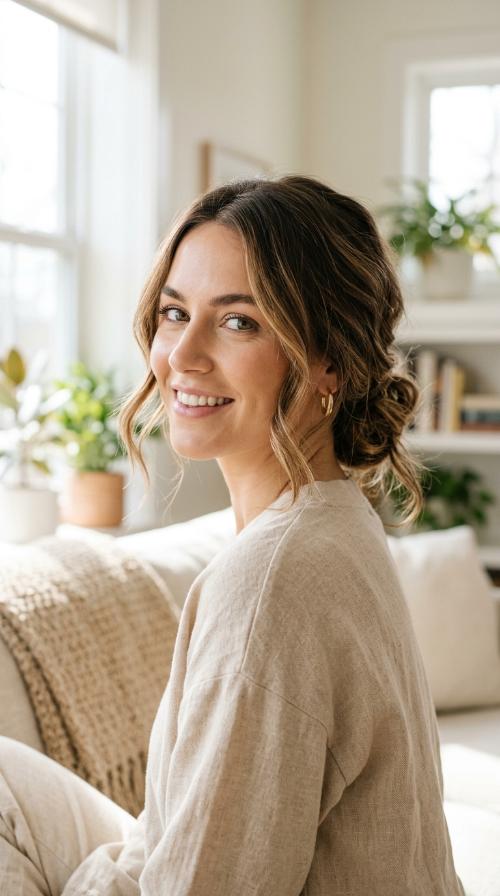 The Messy Low Bun