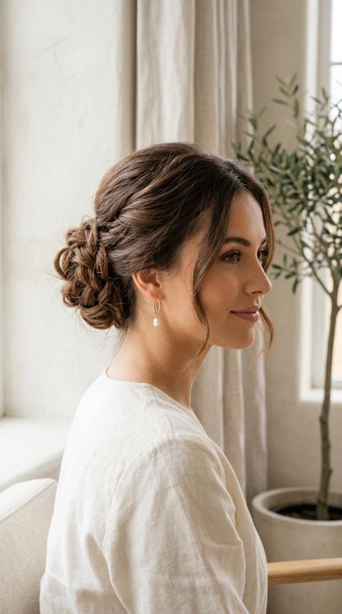 The Messy Rose Bun
