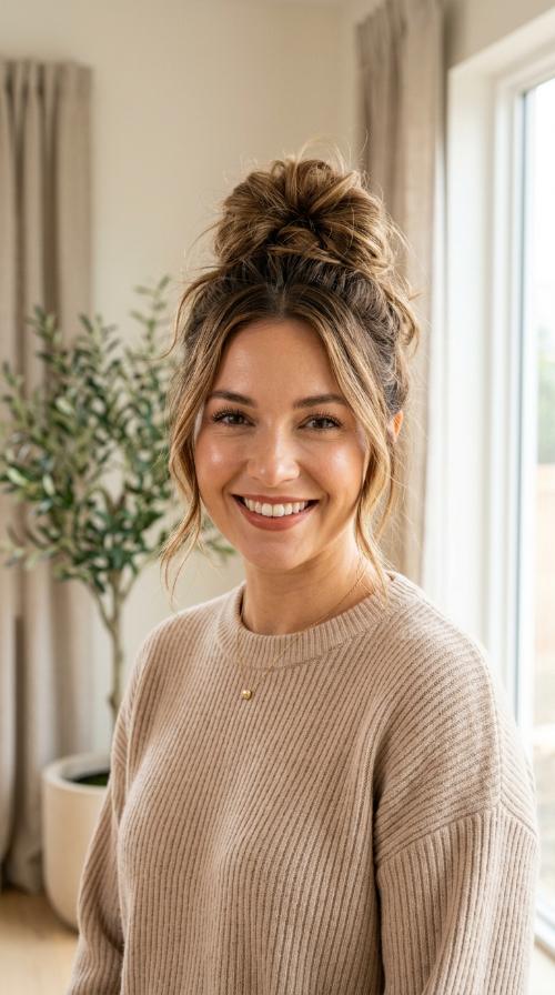 The Messy Top Knot