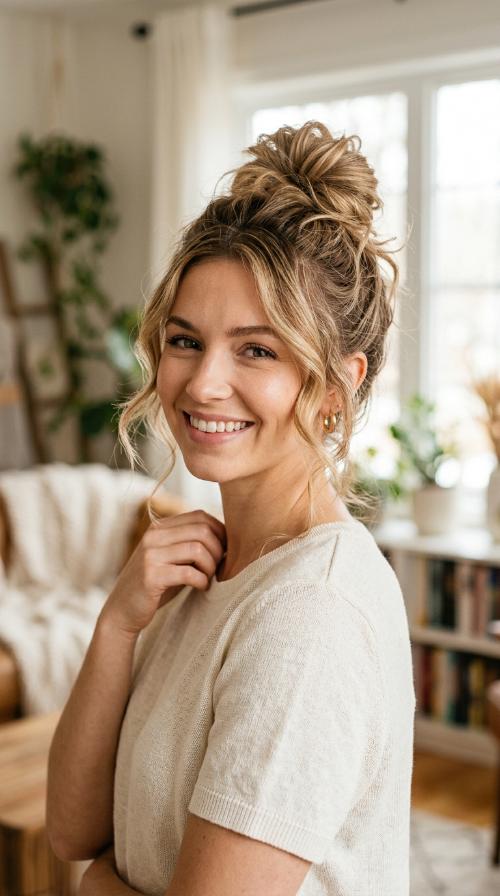 The Messy Top Knot