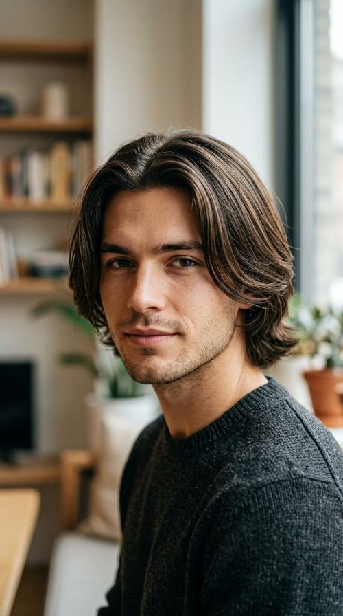 The Middle Part Curtain Cut