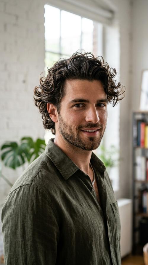 The Modern Curly Quiff