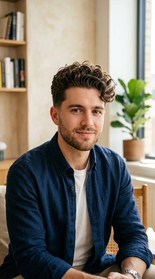 The Modern Curly Quiff