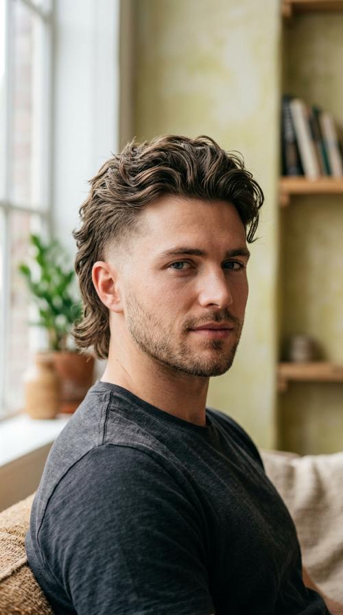 The Modern Mullet Fade