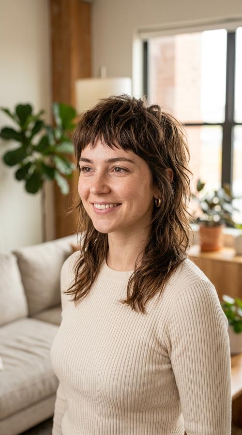 The Modern Mullet-Inspired Shag