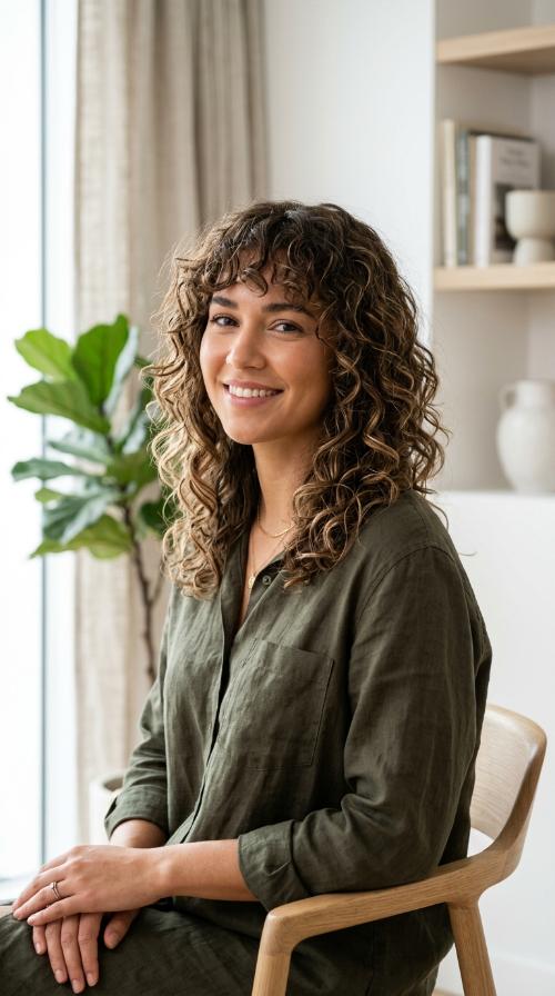 The Modern Shag with Bangs