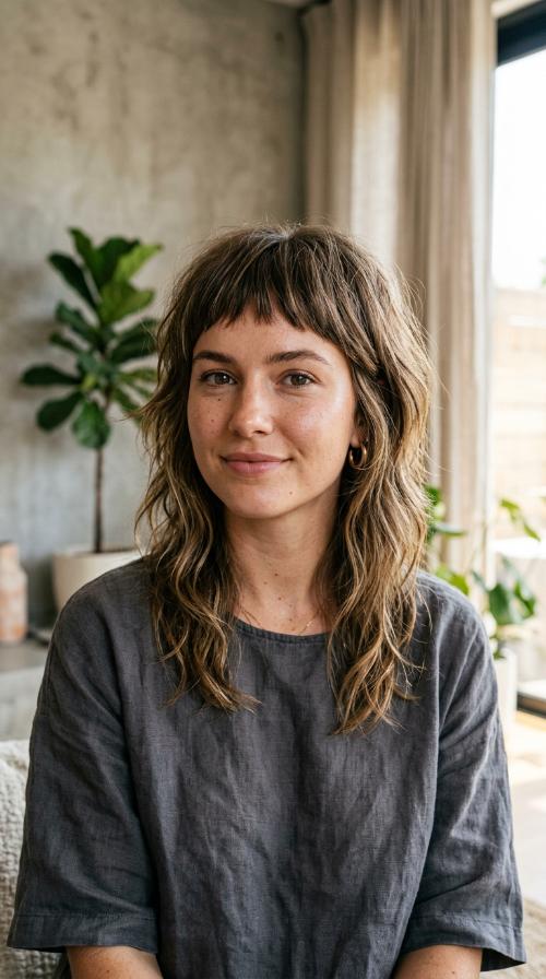 The Modern Shag with Micro-Bangs