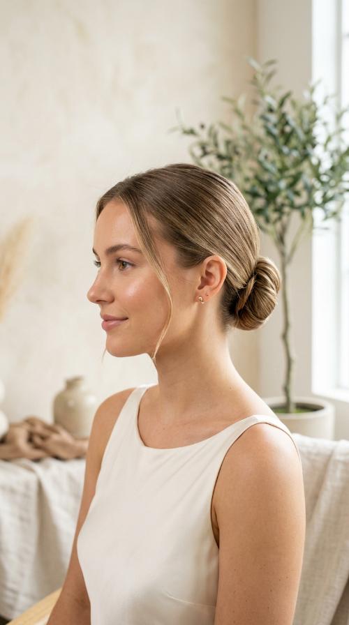 The Modern Sleek Low Bun