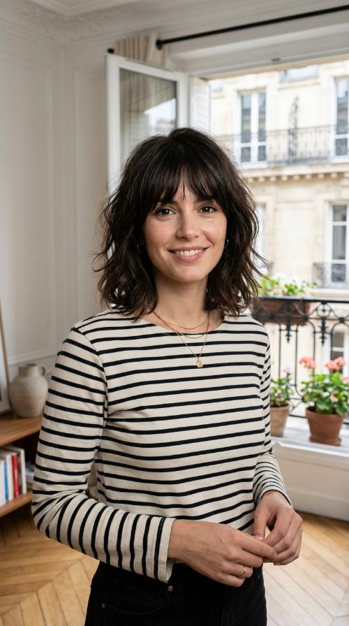 The Parisian Chic Bob with Bangs