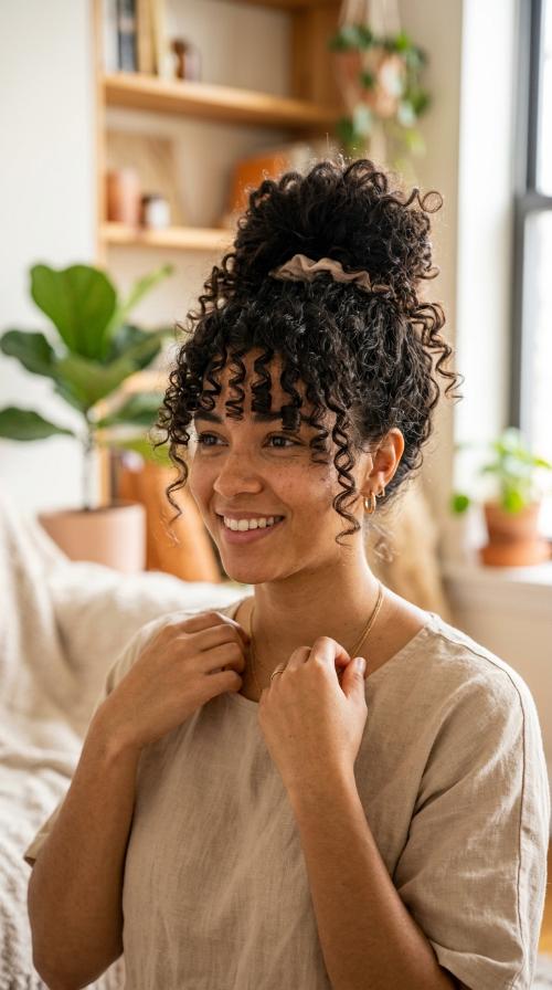 The Pineapple Bun for Curls