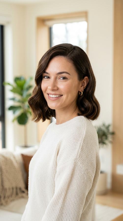 The Polished Hollywood Wave Bob
