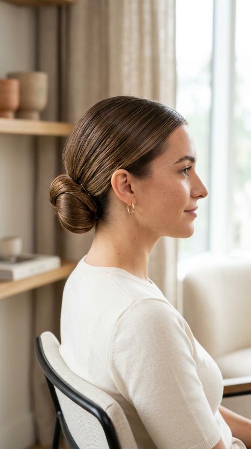 The Polished Low Bun