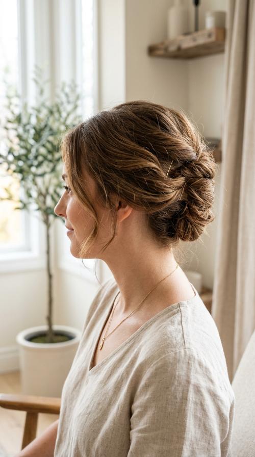 The Rolled French Twist