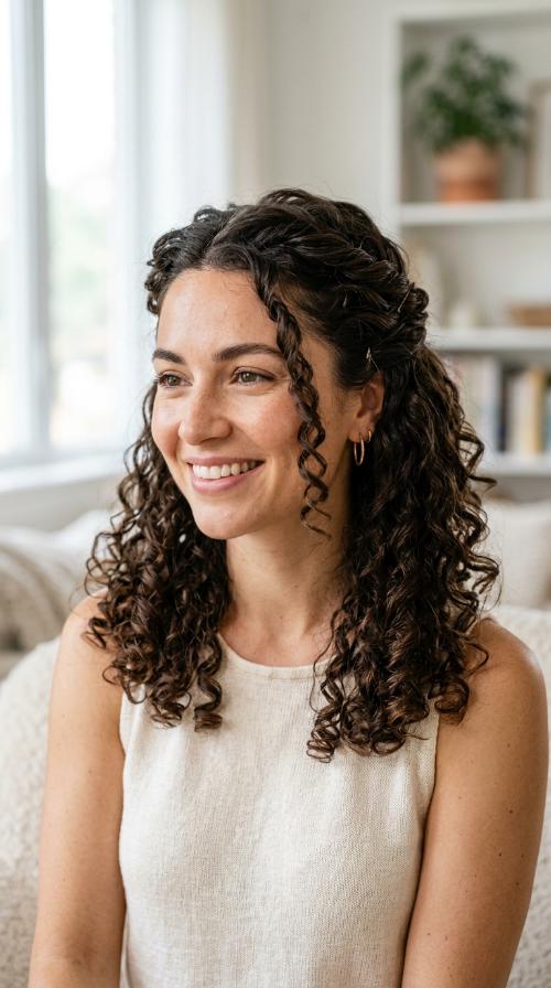 The Romantic Half-Up Twist
