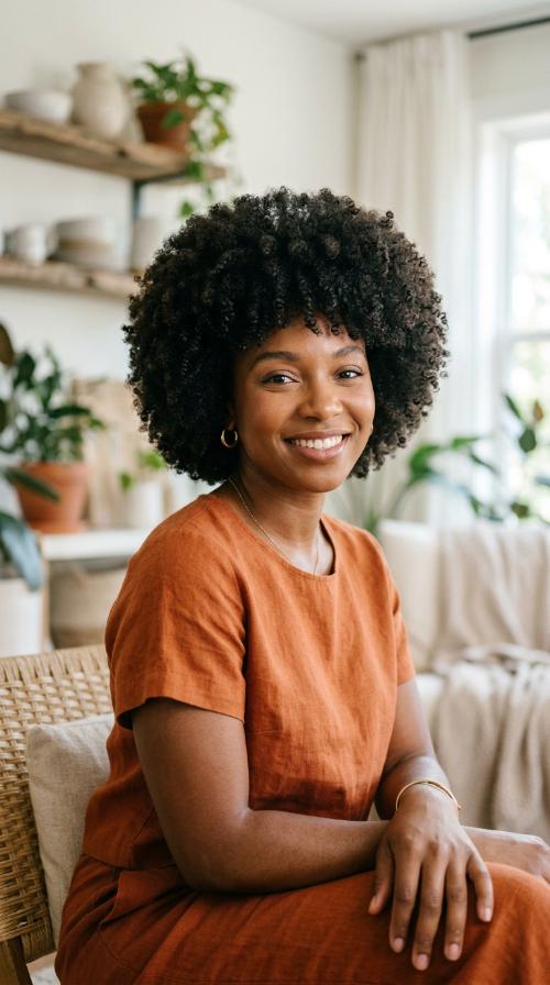 The Rounded Afro Shape