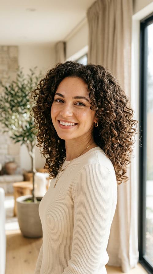 The Rounded Curly Cut