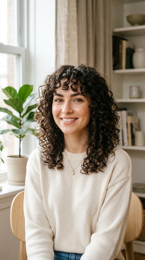The Shag with Curly Bangs