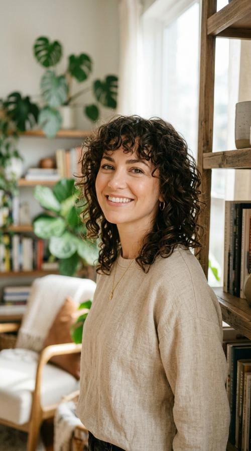 The Shag with Curly Bangs