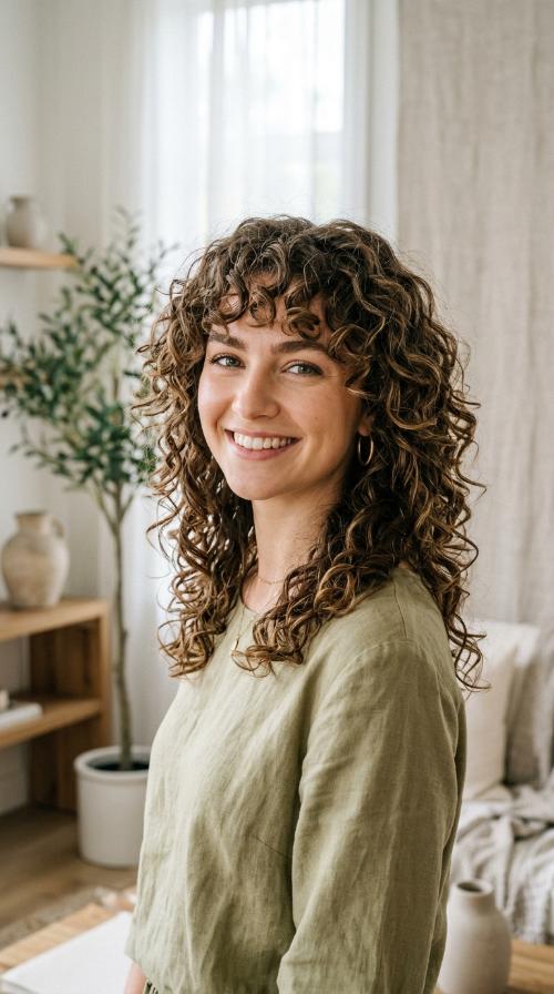 The Shag with Curly Bangs