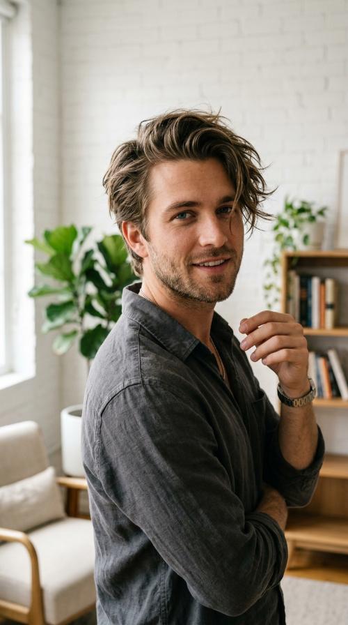 The Side-Swept Bedhead