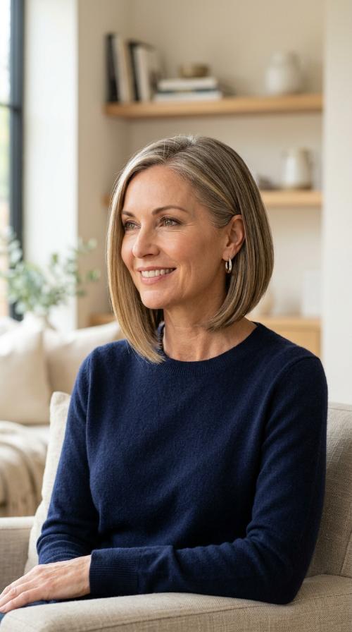 The Sleek Angled Bob