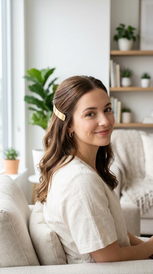 The Sleek Barrette Pin-Back