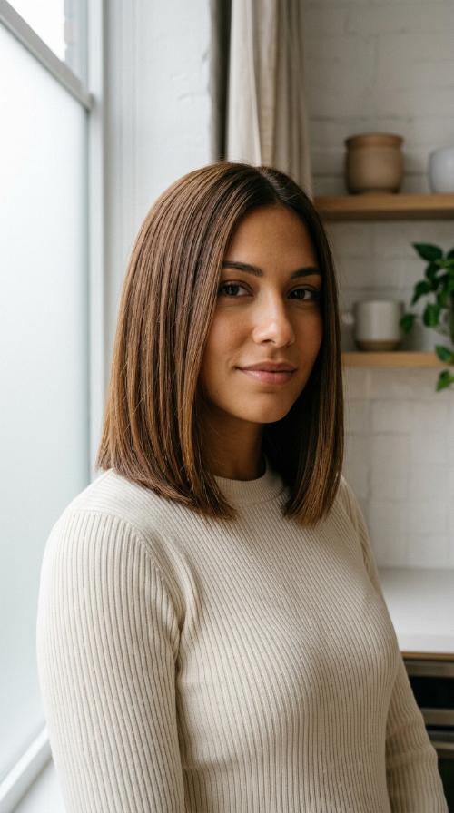 The Sleek Blunt Cut