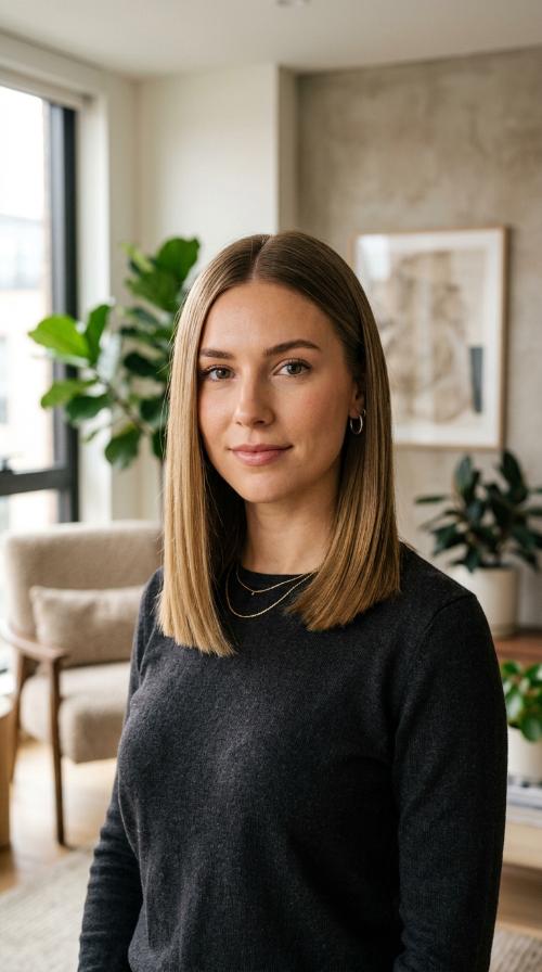 The Sleek Blunt Lob