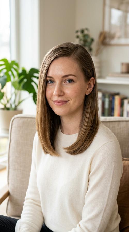 The Sleek Deep Side Part