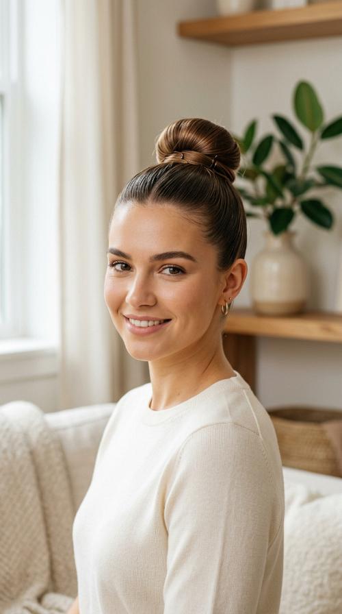 The Sleek High Bun