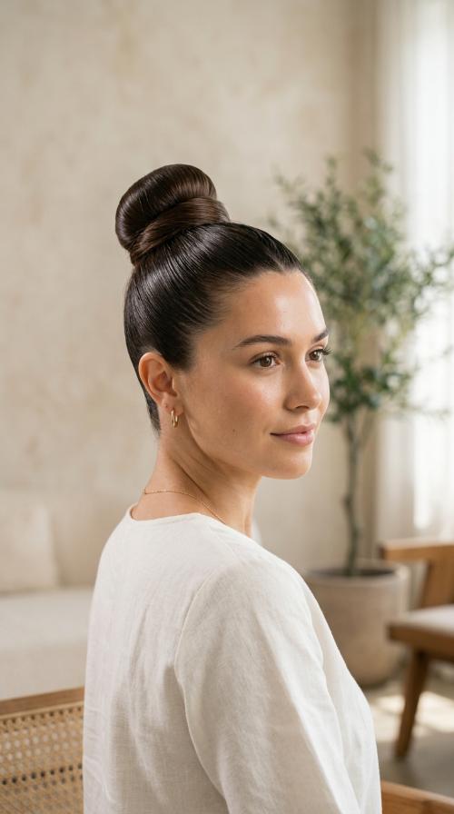The Sleek High Bun