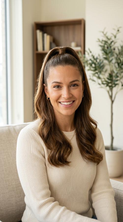 The Sleek High Half-Ponytail