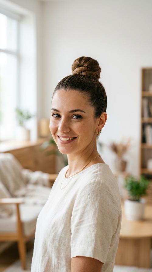 The Sleek High Knot