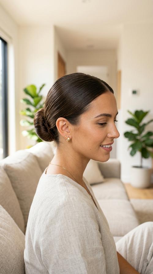 The Sleek Low Bun