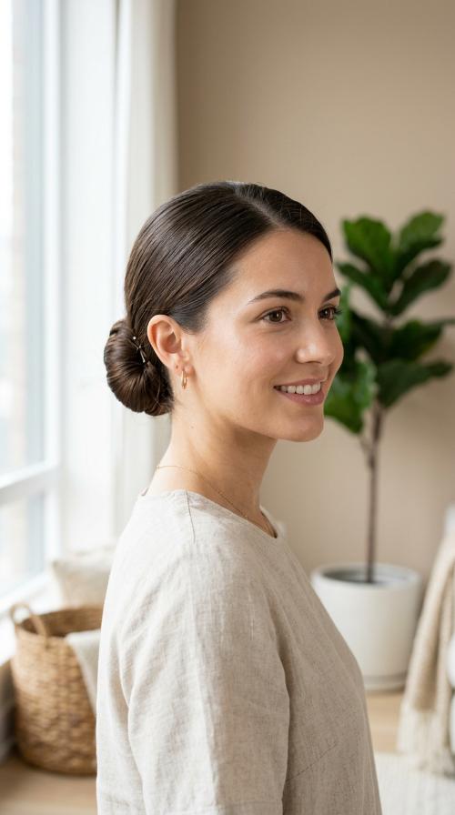 The Sleek Low Bun