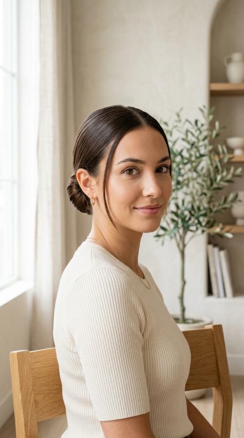The Sleek Low Bun