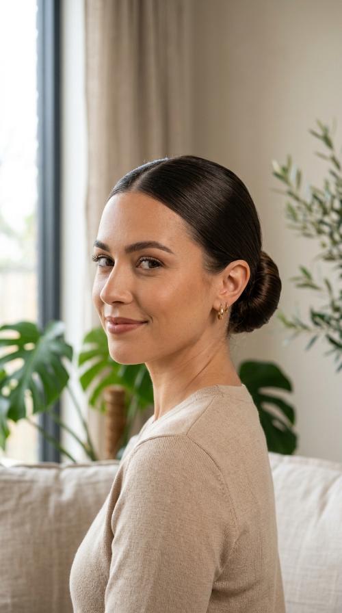 The Sleek Low Bun
