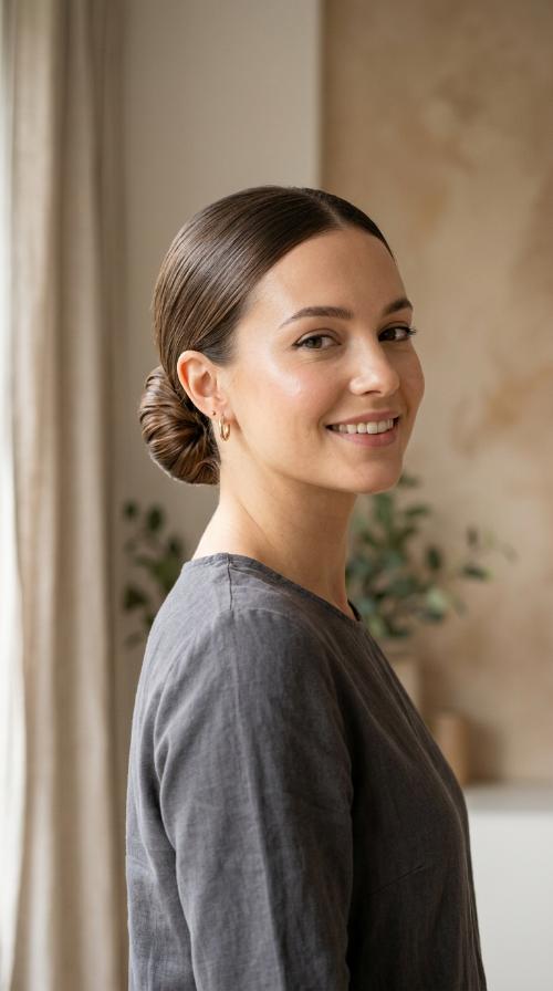 The Sleek Low Bun