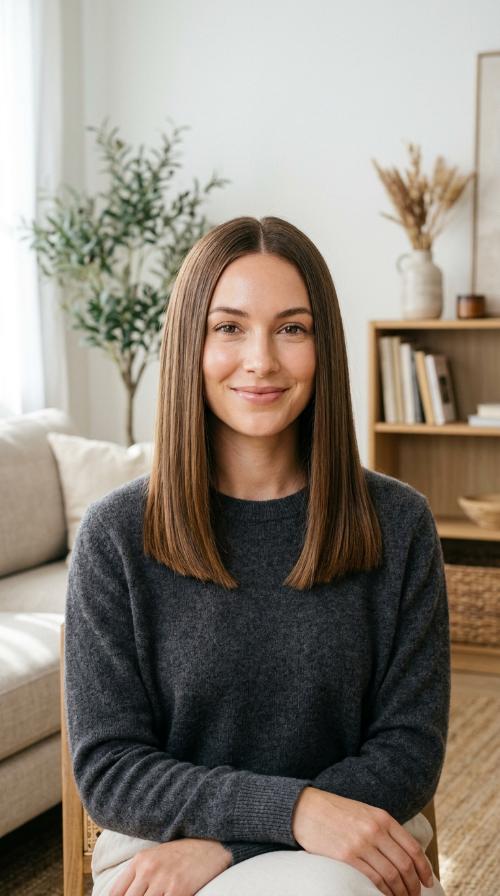The Sleek One-Length Cut