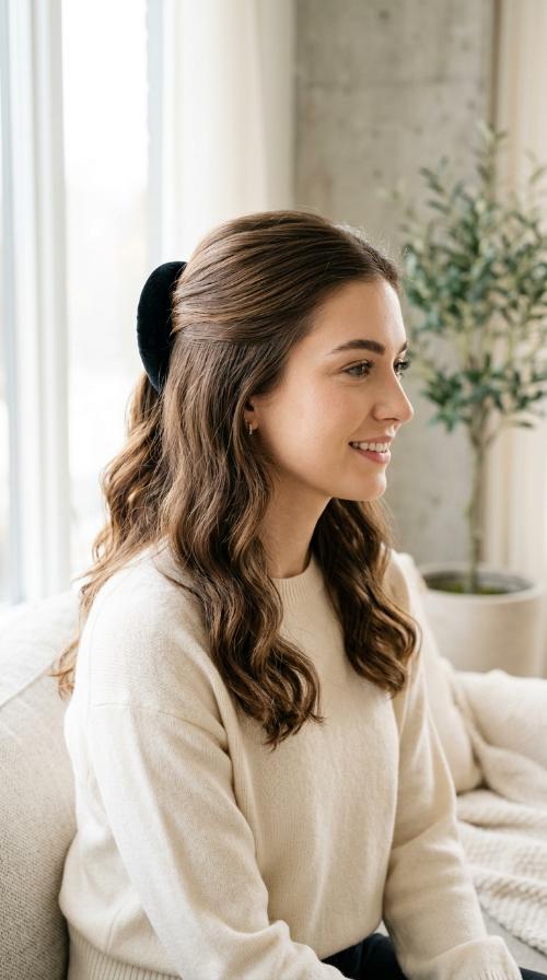 The Sleek Padded Barrette Look