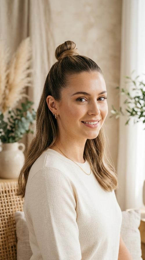 The Sleek Top Knot