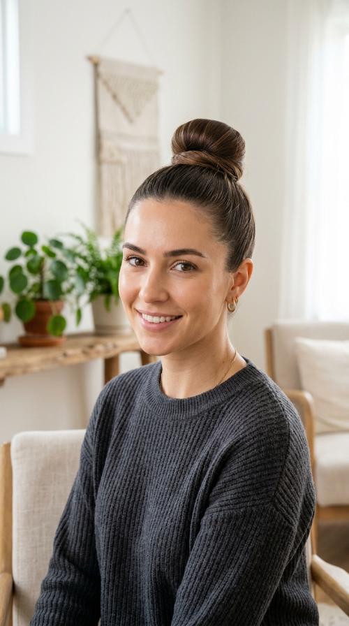The Sleek Top Knot