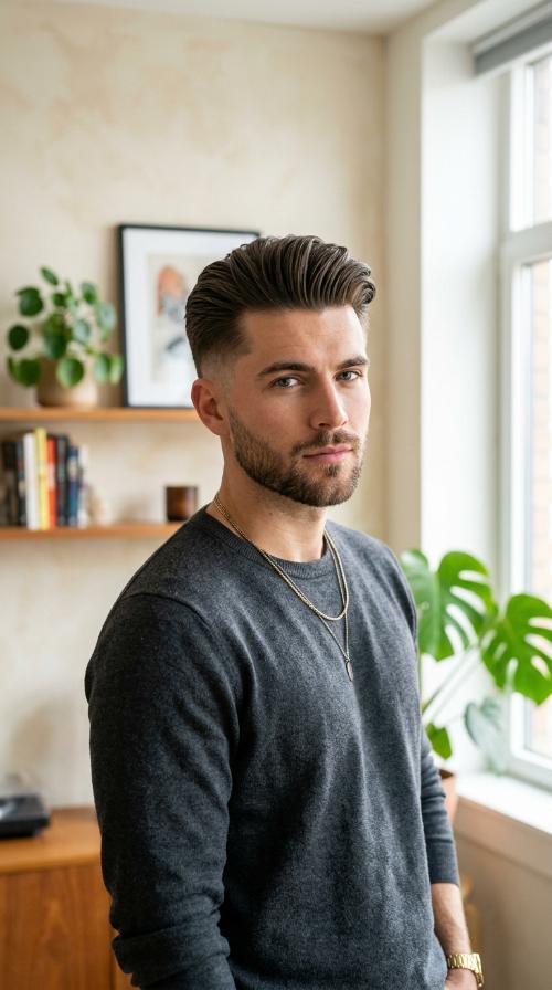 The Slicked Back Undercut
