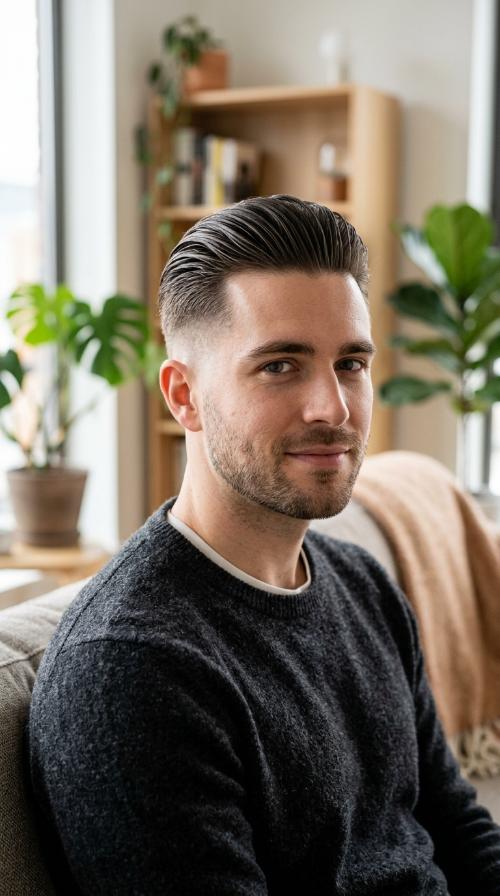 The Slicked Back Undercut